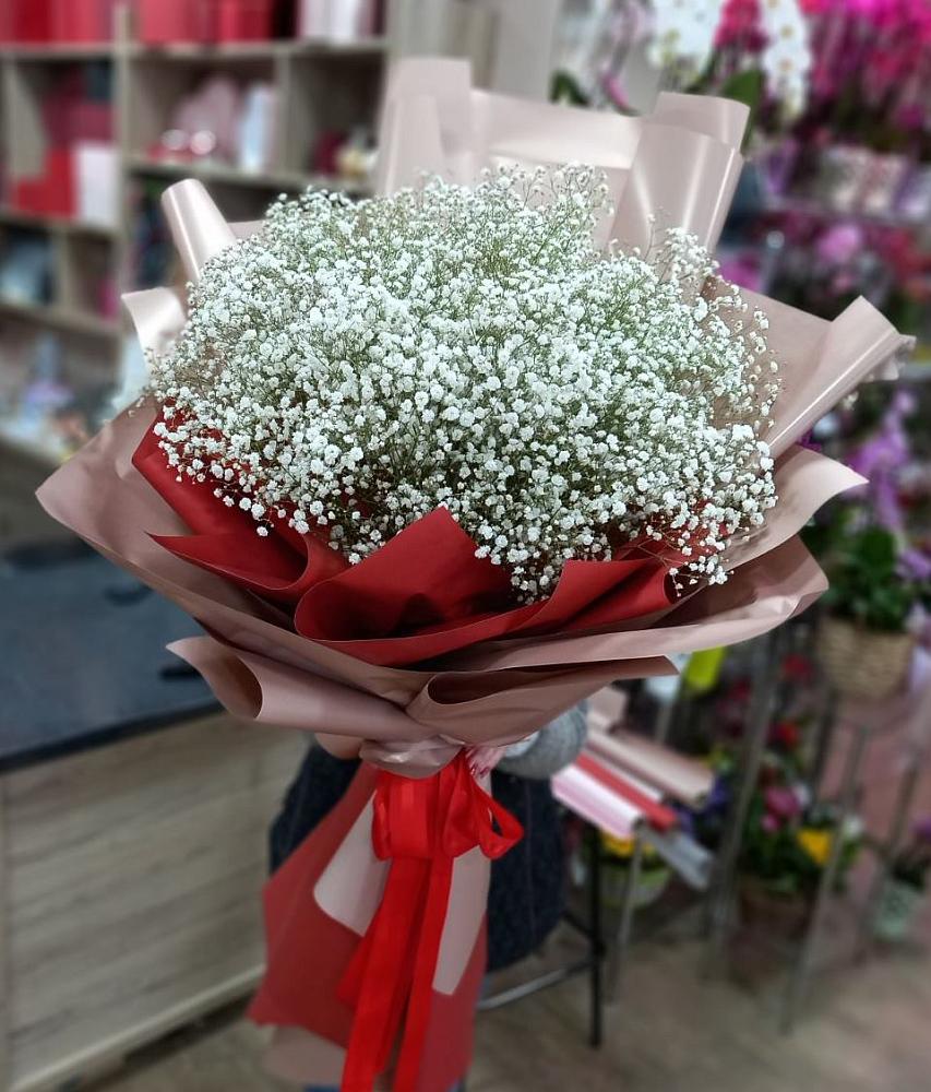 Букет Белые хлопья в Лычково Букет цветов из: Гипсофила в Лычково