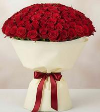 Букет 101 Красная роза Милано в Лычково