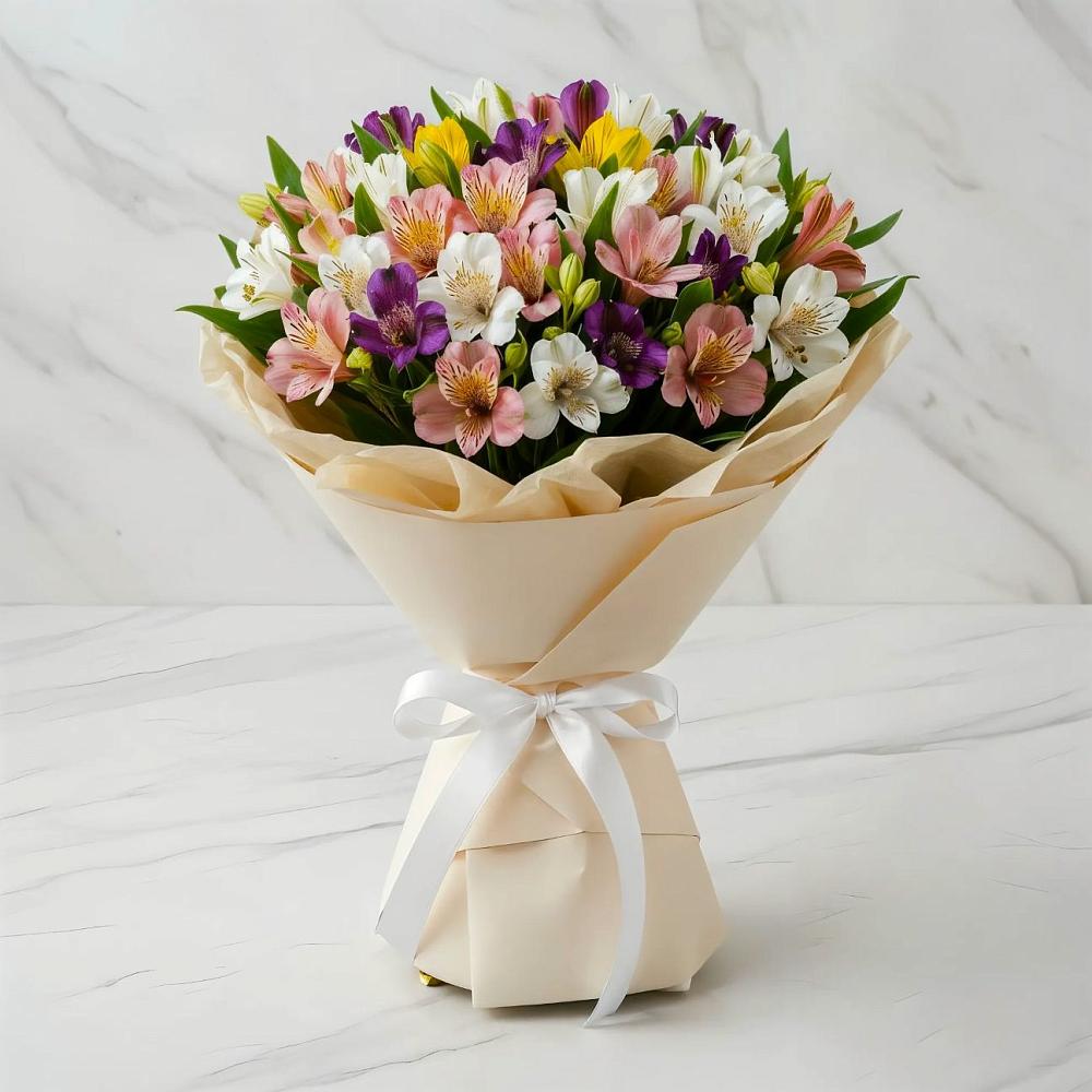 Букет цветов из: Альстромерии в Лычково