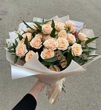 Букет Кремовые розы Латте в Лычково