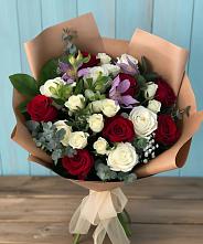 Букет цветов из:  Розы и Альстромерии #REPLACE_PRED# Лычково