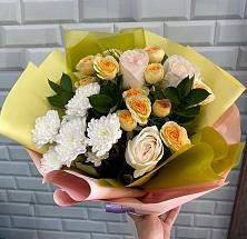 Букет цветов из:  Розы и Хризантемы #REPLACE_PRED# Лычково
