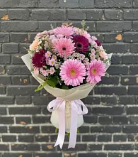 Букет цветов из:  Герберы и Хризантемы в Лычково