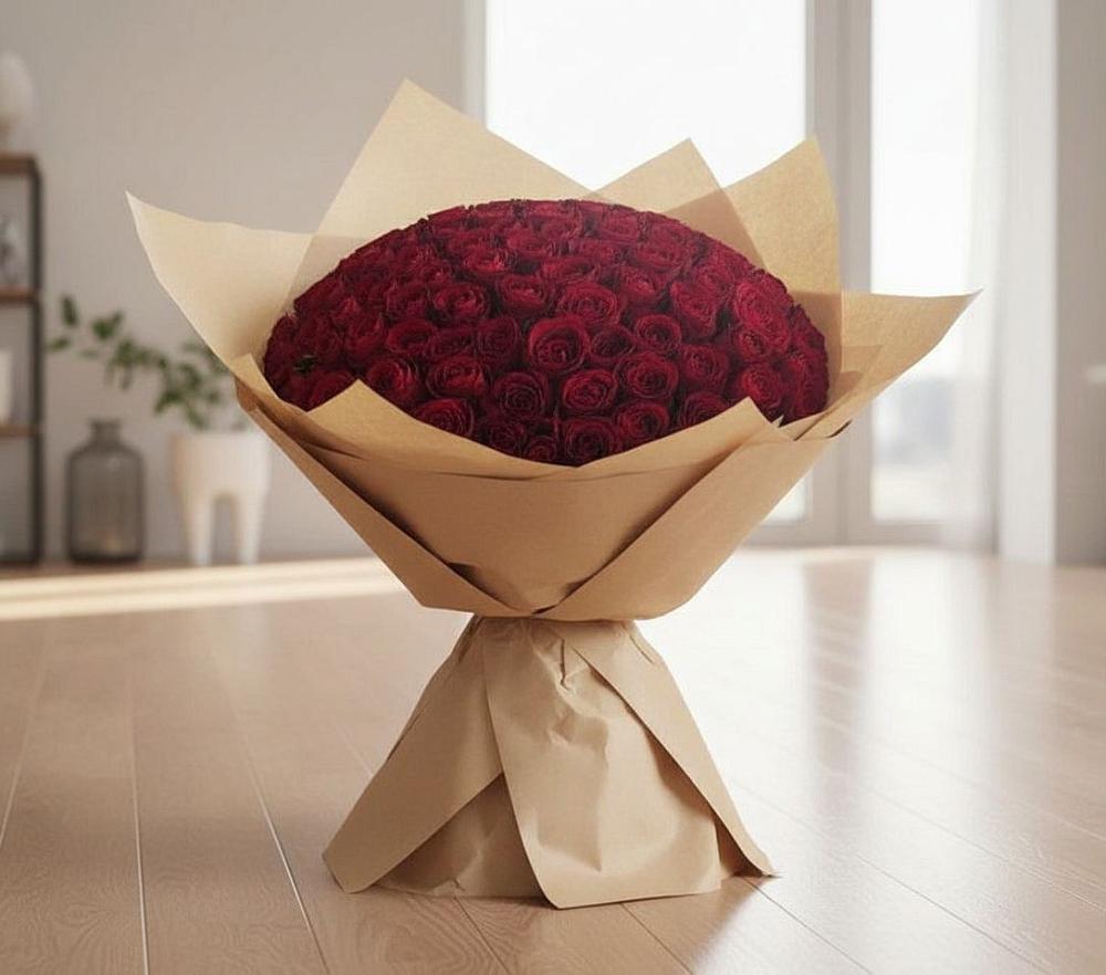 Букет 101 Красная роза в Лычково