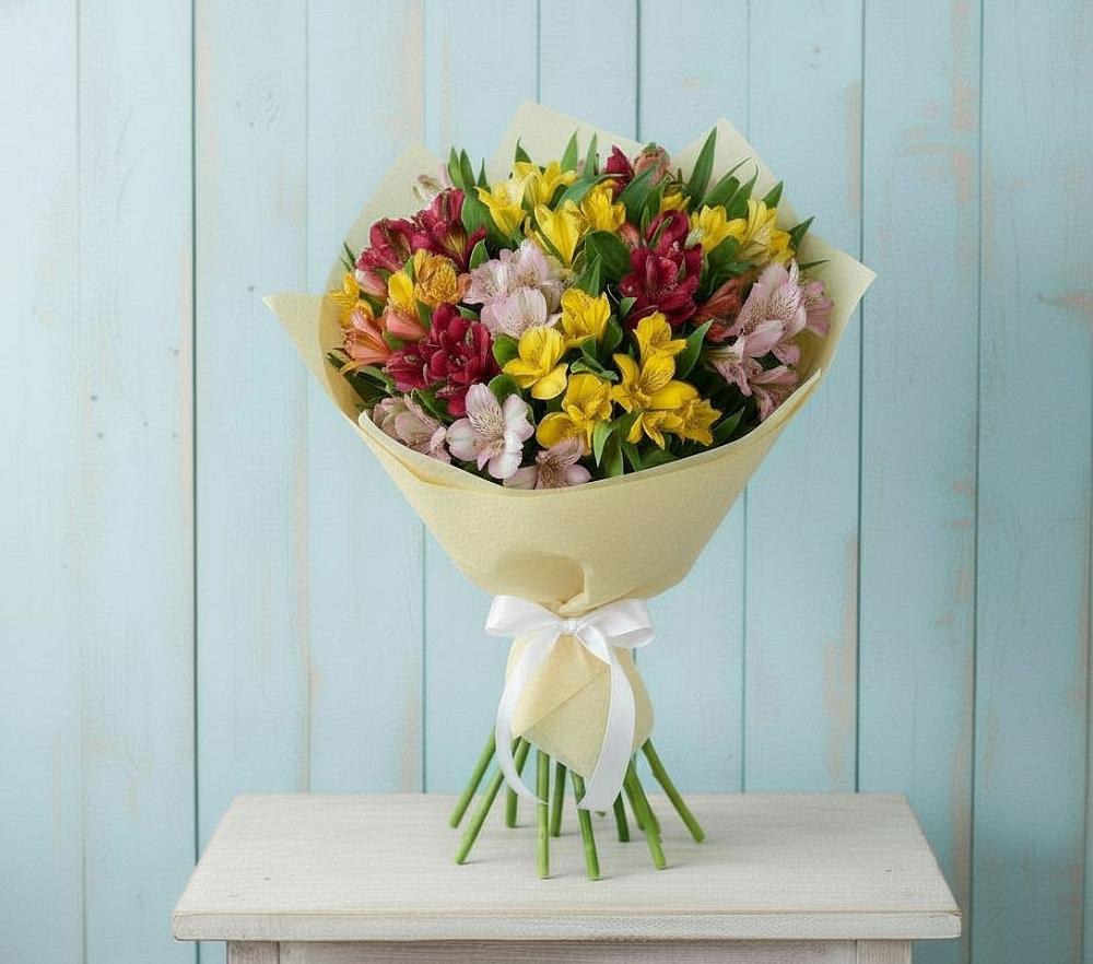 Букет цветов из: Альстромерии в Лычково