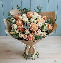 Букет цветов из:  Альстромерии и Розы #REPLACE_PRED# Лычково