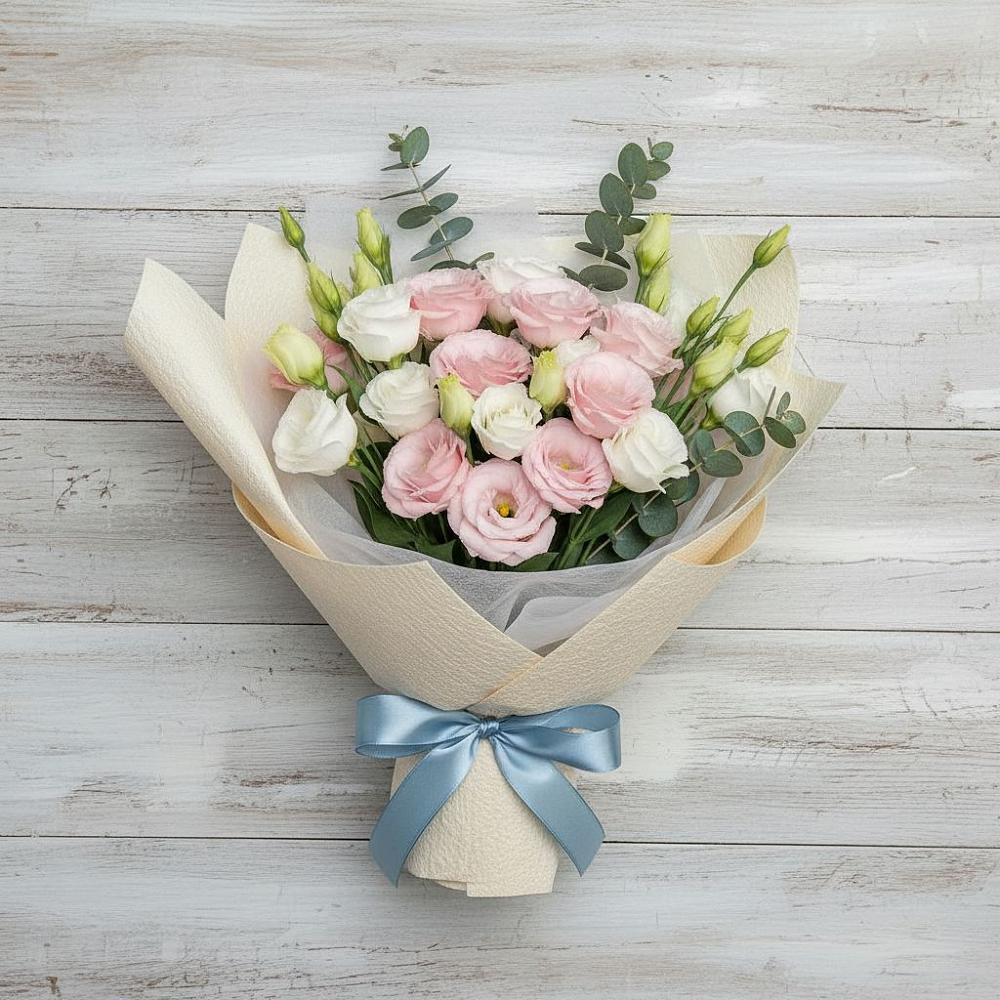 Букет цветов из: Лизиантусы в Лычково